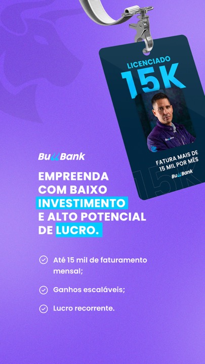 BullBank licensed reseller badge ad