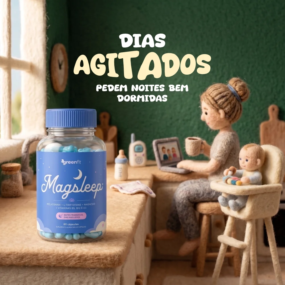 GreenFit Magsleep busy parent diorama ad