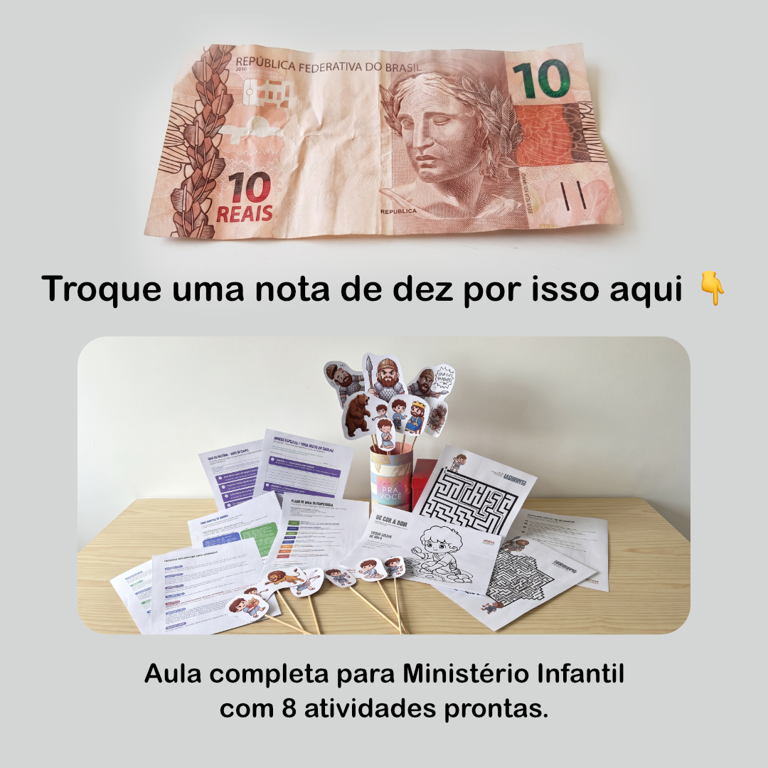 Kit Davi e Golias ten-reais value-swap ad