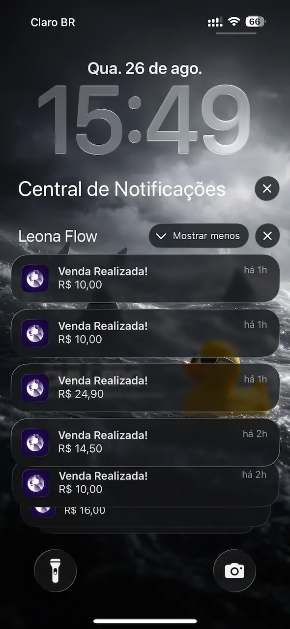 Sale approved notification, Leona Flow