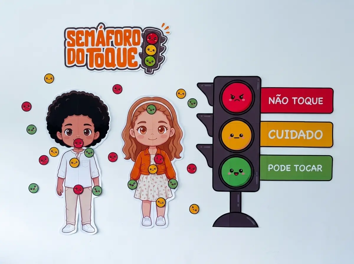 Semáforo do Toque body-safety teaching kit